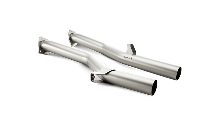 Photo of Akrapovic Front Link Pipe Set in Titanium (Facelift) for the Porsche Cayenne Turbo (2003-2017) - Image 2