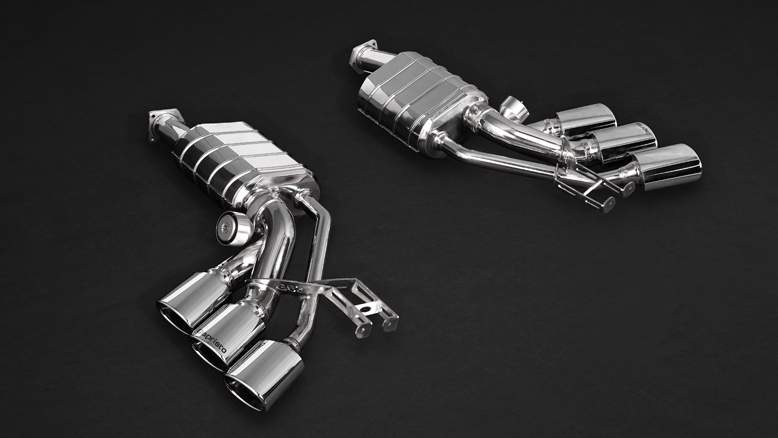 Photo of Capristo Three Tailpipe Exhaust System for the Mercedes Benz G63 AMG (W463) - Image 1