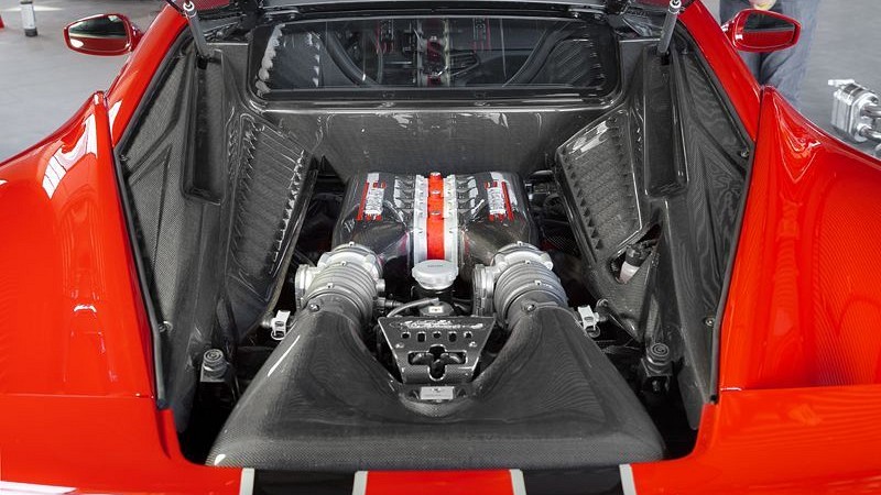 Photo of Capristo Engine Cover Set in Carbon Fibre (Italia/Speciale) for the Ferrari 458 Speciale / Aperta - Image 3