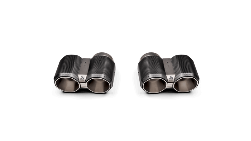 Photo of Akrapovic Tail Pipe Set (Carbon) Octagonal (G82) for the BMW M4 - Image 1