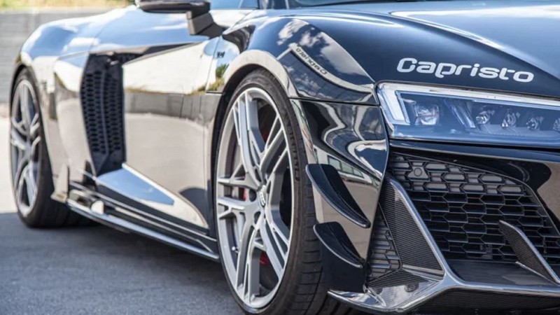 Photo of Capristo Carbon Front Fins for the Audi R8 Gen2 Facelift (2019+) - Image 1