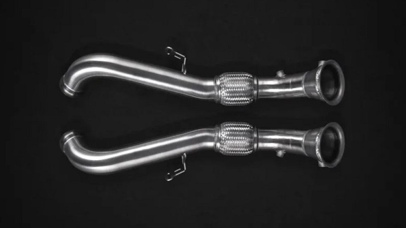 Photo of Capristo Catless downpipes with heat protection for the McLaren 675LT - Image 1
