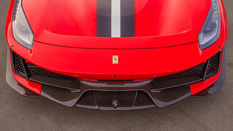 Photo of Capristo Carbon Fibre Front Spoiler Lip & Side Wings for the Ferrari 488 Pista - Image 1