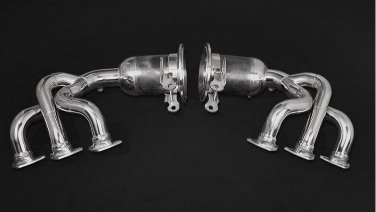 Photo of Capristo Manifolds Set with OPF Delete & 250-Cell Sport Cats for the Porsche 992.1 GT3 - Image 2