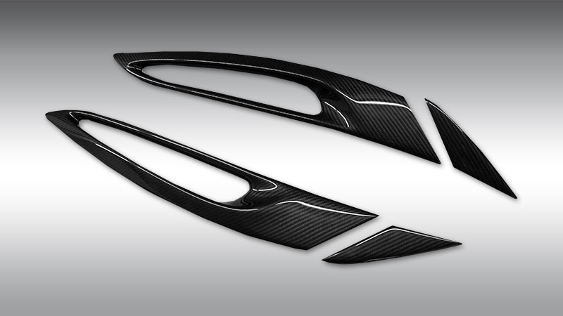 Photo of Novitec Carbon Inserts for air outlets - Engine Bonnet for the Ferrari 812 Superfast/GTS - Image 1