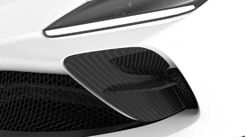 Photo of 1016 Industries Carbon Front Bumper Inserts for the Ferrari F8 Tributo/Spider - Image 1