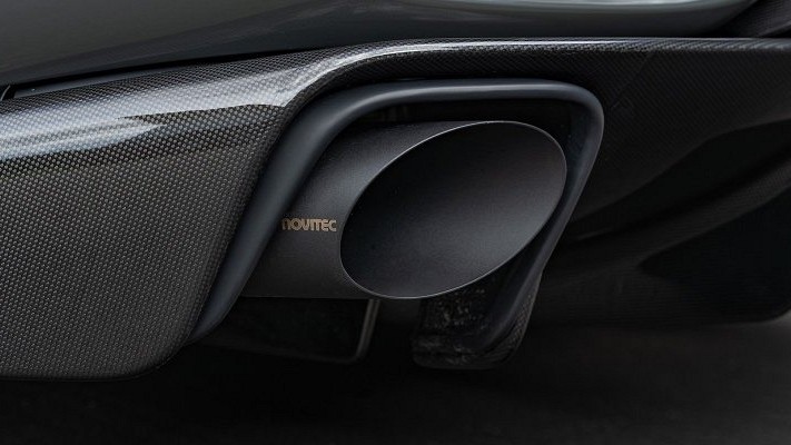 Photo of Novitec power optimised exhaust system WITHOUT flap-regulation, with black oval tips for the Ferrari 812 Competizione Coupe/Aperta - Image 2