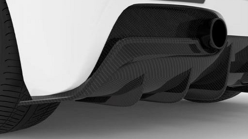 Photo of 1016 Industries Carbon Diffuser Add-On (Upper) for the Ferrari 488 GTB/Spider - Image 1