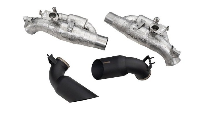 Photo of Novitec Power optimised exhaust system with flap-regulation & black oval tips for the Ferrari 812 Competizione Coupe/Aperta - Image 1