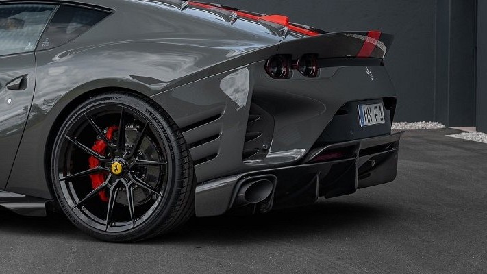 Photo of Novitec Power optimised exhaust system with flap-regulation & black oval tips for the Ferrari 812 Competizione Coupe/Aperta - Image 2