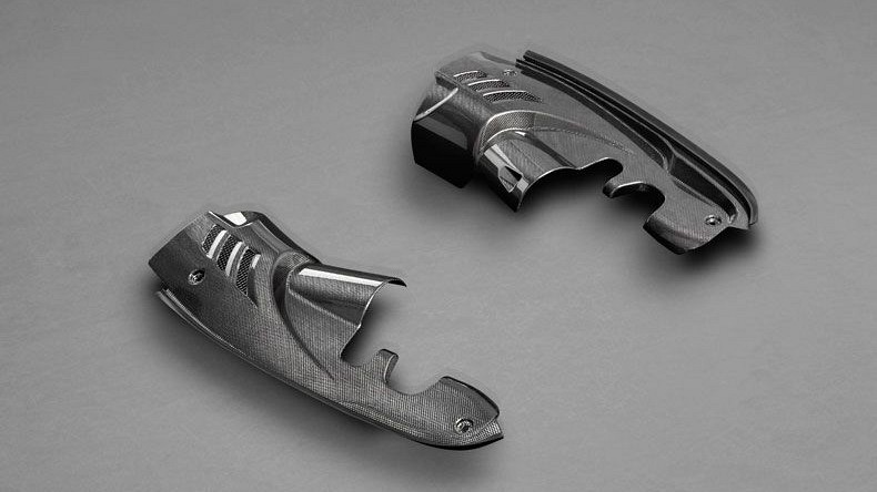 Photo of Capristo Engine Bay Side Covers (Carbon) for the Ferrari 488 GTB/Spider - Image 1