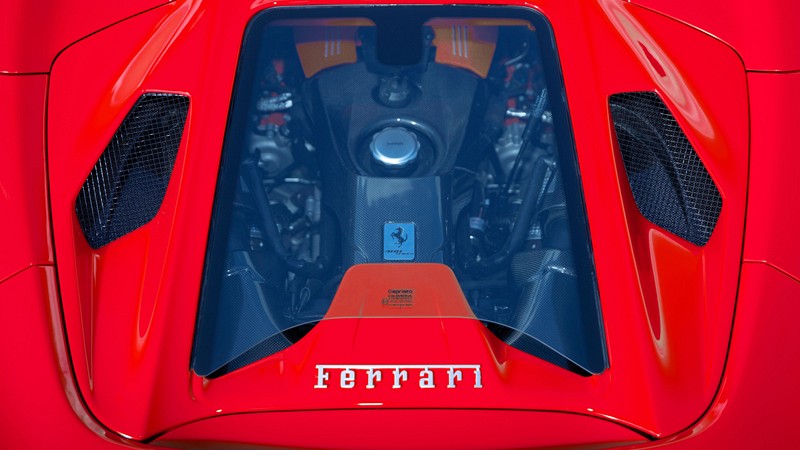 Photo of Capristo Carbon and Glass Bonnet (Design S) for the Ferrari 488 Pista - Image 1