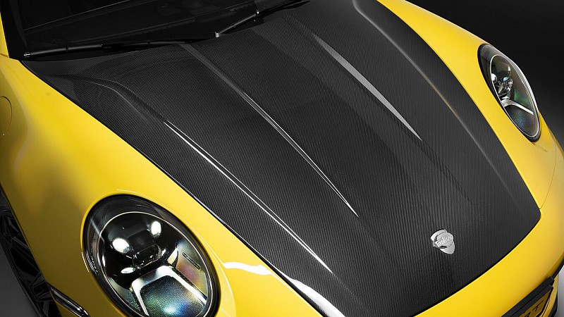 Photo of Techart carbon aero hood for the Porsche 992 Turbo/S - Image 2