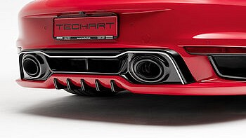 Photo of Techart rear diffuser for the Porsche 992 Turbo/S - Image 2