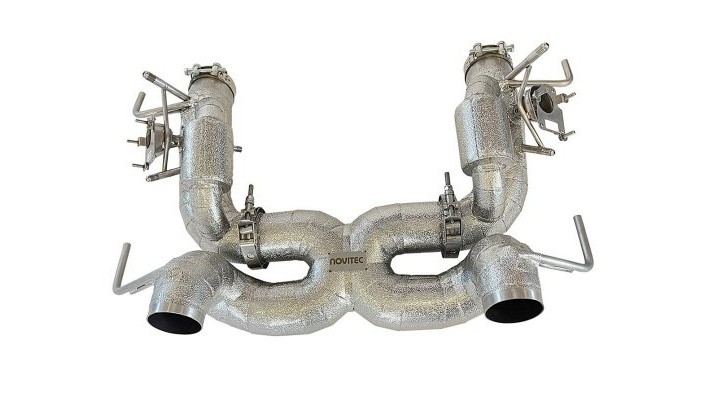 Photo of Novitec POWER OPTIMIZED EXHAUST SYSTEM WITH FLAP-REGULATION, COMPLETE HEAT-PROTECTED for the Maserati MC20 - Image 1